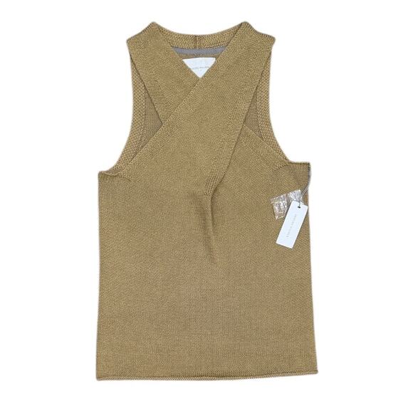 NWT Brochu Walker Ina Wrap Tank In Gold - Picture 4 of 7